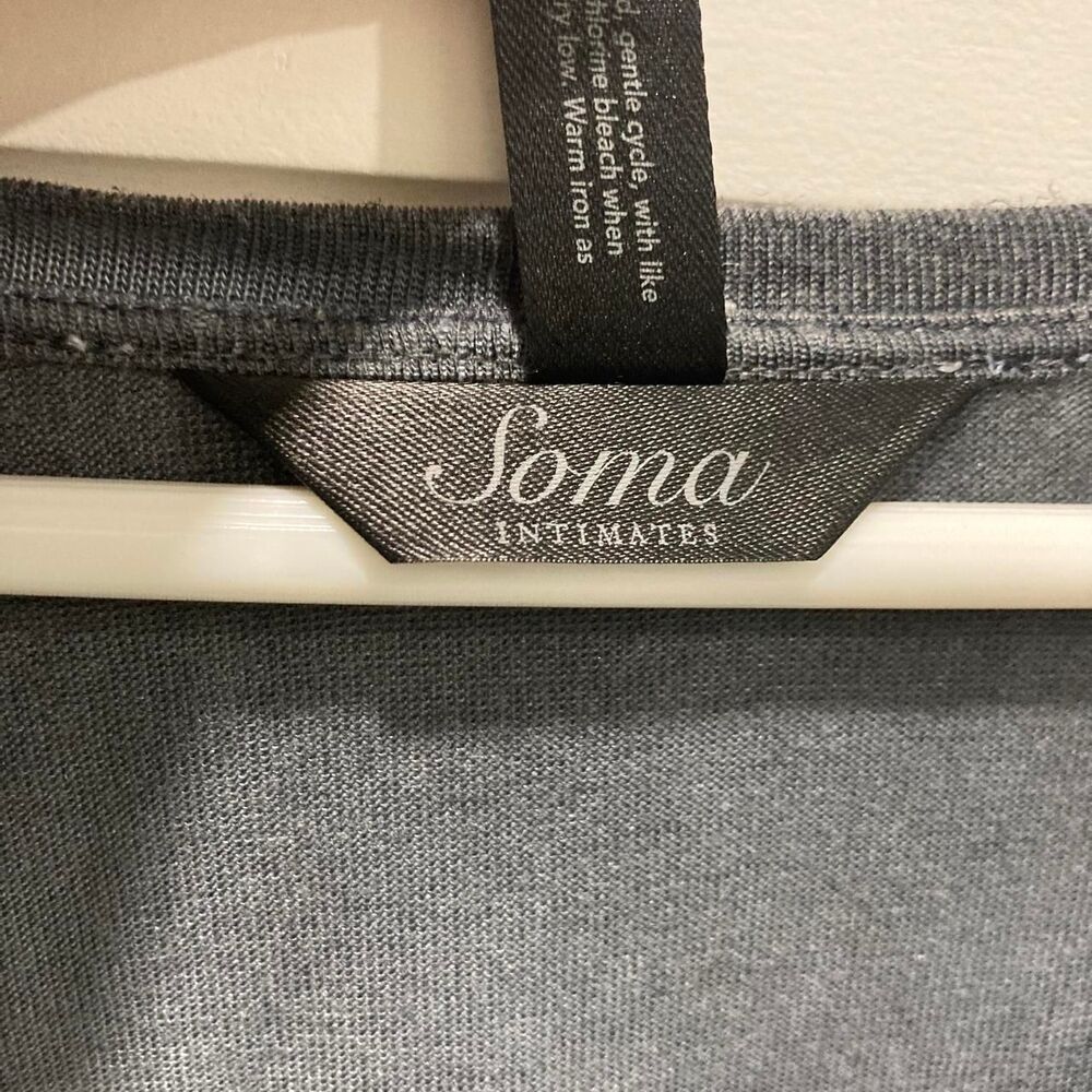 Soma Women's Grey and Blue Dress - Picture 3 of 6